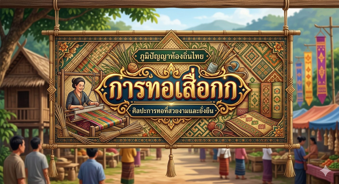 การทอเสื่อกก