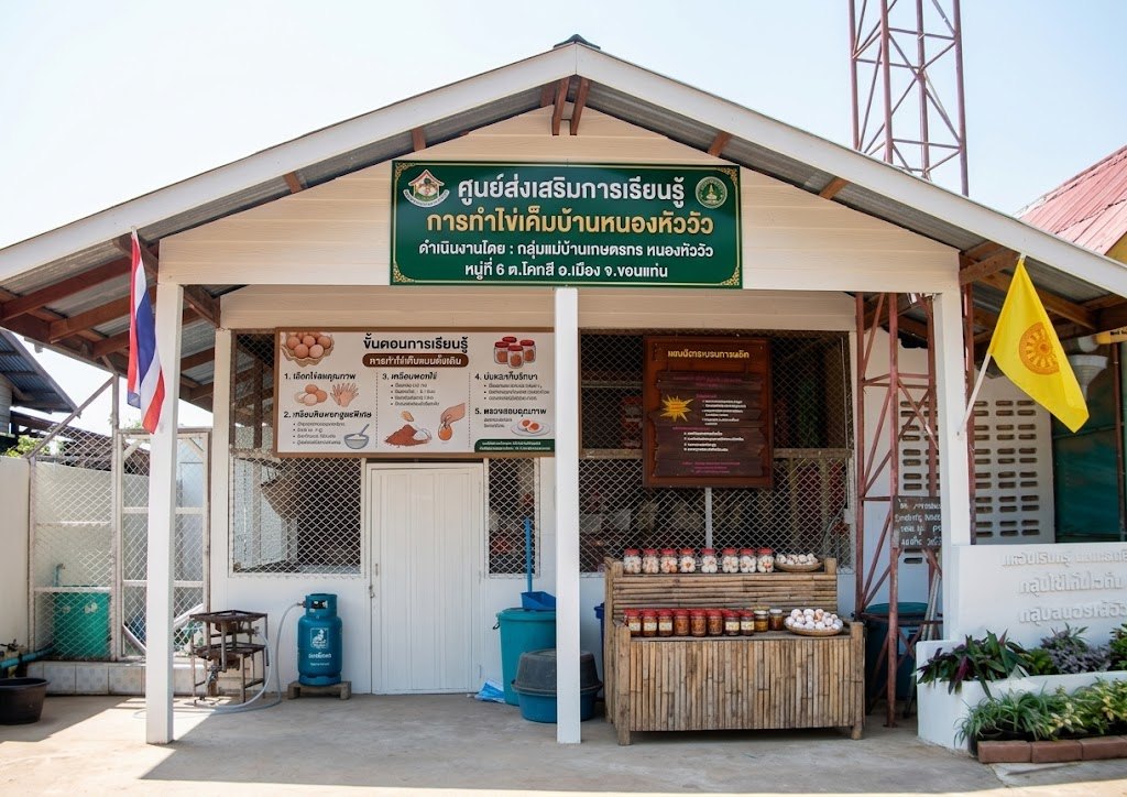 ศูนย์ส่งเสริมการเรียนรู้การทำไข่เค็มบ้านหนองหัววัว