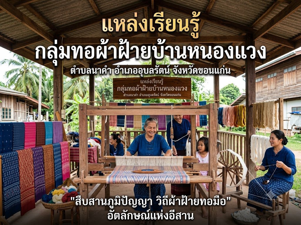 กลุ่มทอผ้าฝ้าย บ้านหนองแวง
